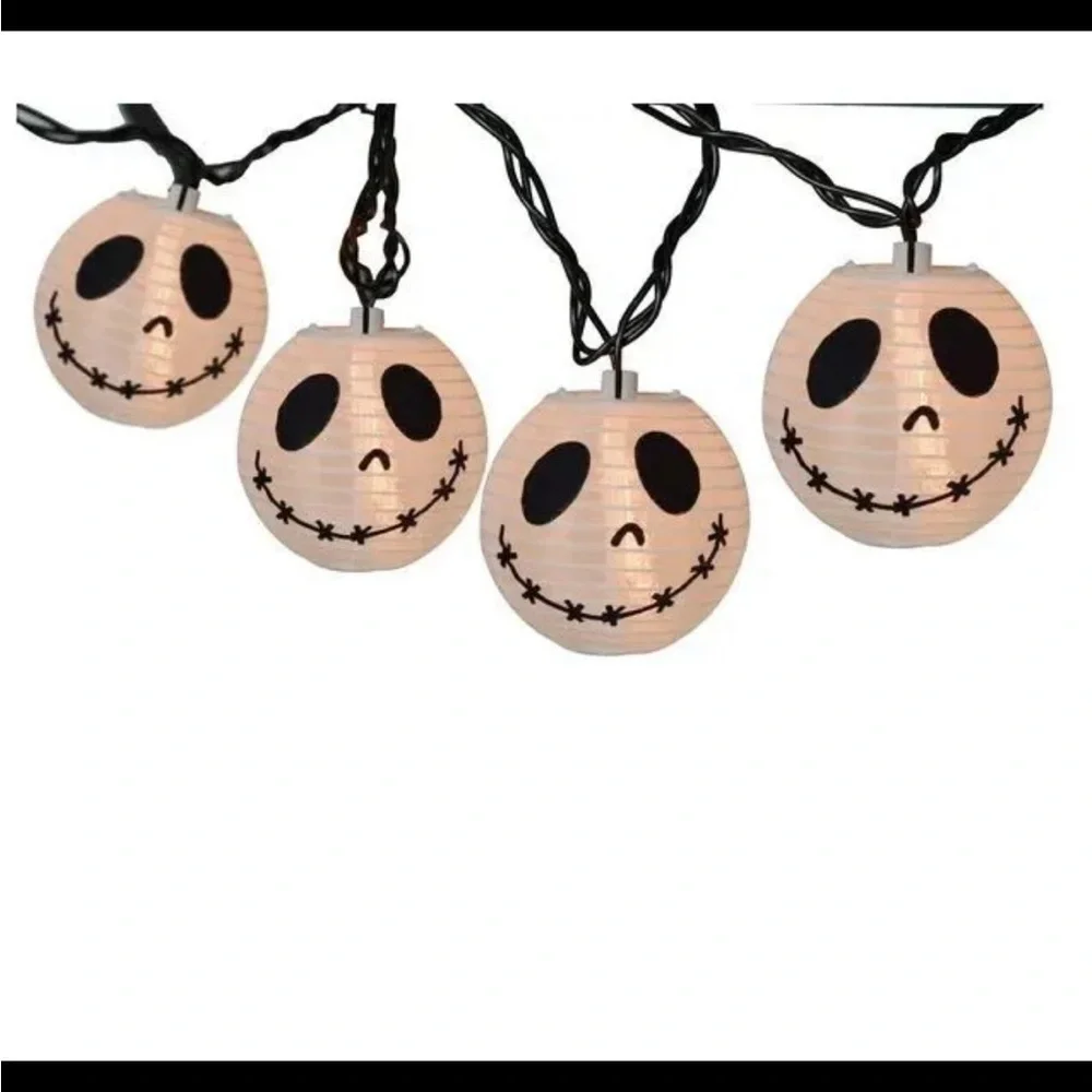 Disneys Jack Skellington jack-o lantern String Lights NEW